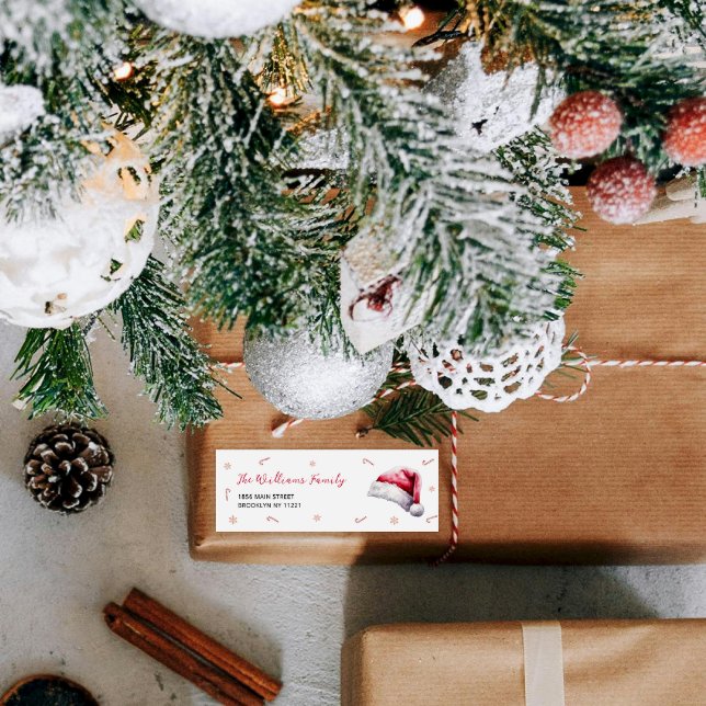 Weihnachtsdusche Rücksendeadressen-Aufkleber (Von Creator hochgeladen)