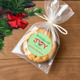 Weihnachtsdusche Runder Aufkleber