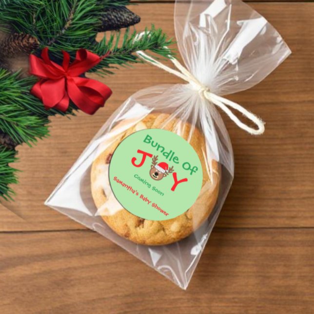 Weihnachtsdusche Runder Aufkleber (Von Creator hochgeladen)