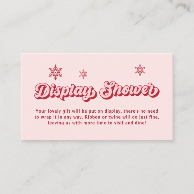 Weihnachtsdusche Weihnachtsdusche Begleitkarte (Vorderseite)