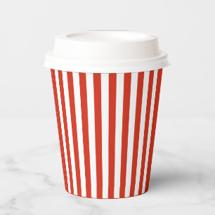 Weihnachtsdusche Weihnachtskleidung rot/weiß Pappbecher