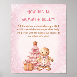 Weihnachtsdusche wie groß ist Mama's Bauch Poster