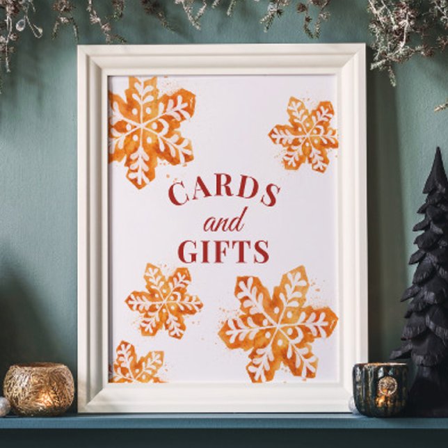 Weihnachtsduschkarten und Geschenke Unterschrift Poster (Von Creator hochgeladen)