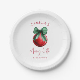 Weihnachtsduschmaschine Teller