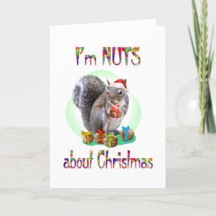 Weihnachtseichhörnchen Feiertagskarte
