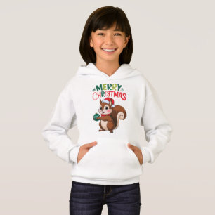 Weihnachtseichhörnchen mit Weihnachtsball Hoodie