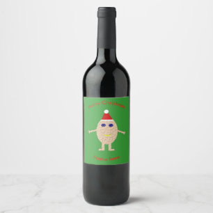 Weihnachtseifer Flaschenetiketten Weinetikett