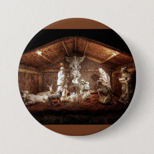 Weihnachtseinführungs-Jesus-Geburt Button