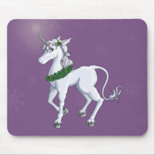 WeihnachtsEinhorn Mousepad