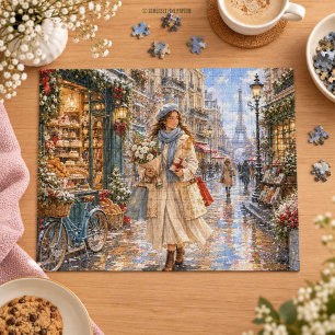 Weihnachtseinkauf in Paris Puzzle