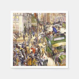 Weihnachtseinkäufer auf der Fifth Avenue (New York Serviette