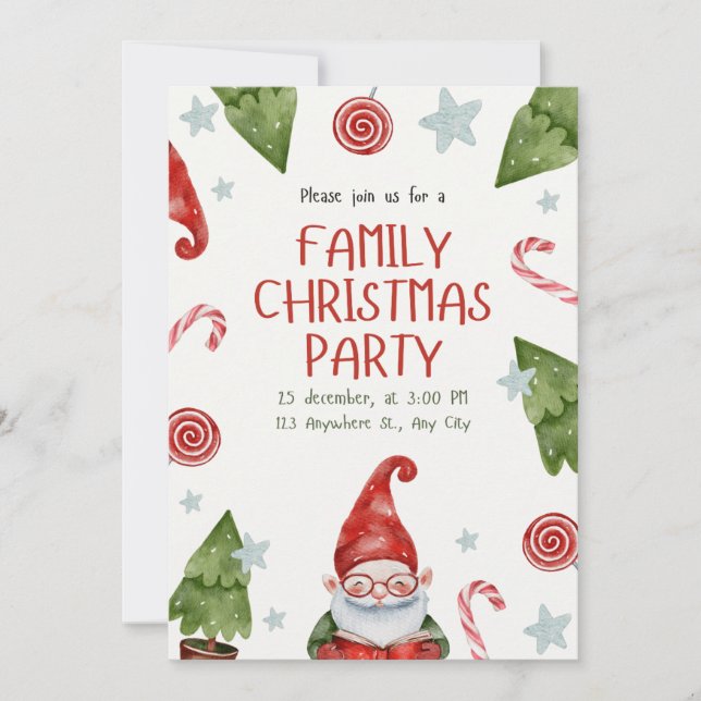 Weihnachtseinladung Einladung (Vorderseite)