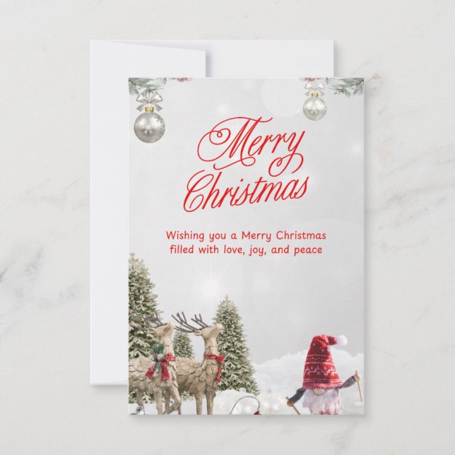 Weihnachtseinladungskarten (Vorderseite)