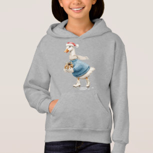 Weihnachtseis-Skaten-Duck Hoodie