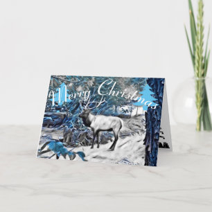 Weihnachtselch-Karte Feiertagskarte