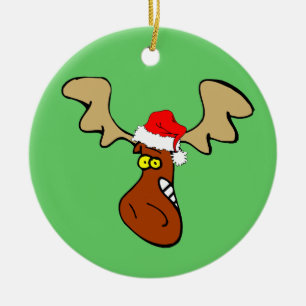 Weihnachtselche Keramik Ornament