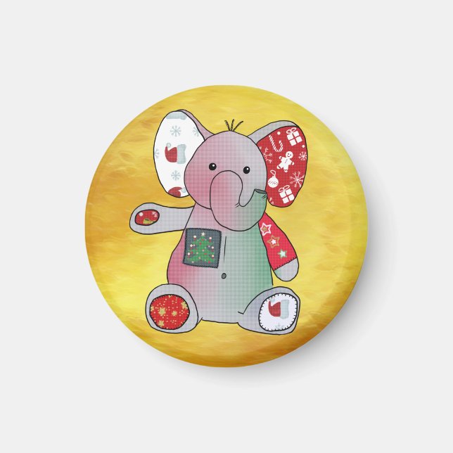 Weihnachtselefant  magnet (Vorne)
