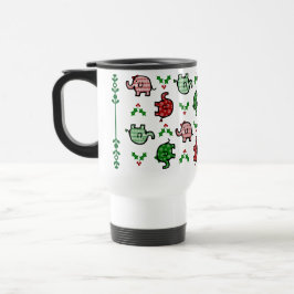 Weihnachtselefant Thermal Tasse