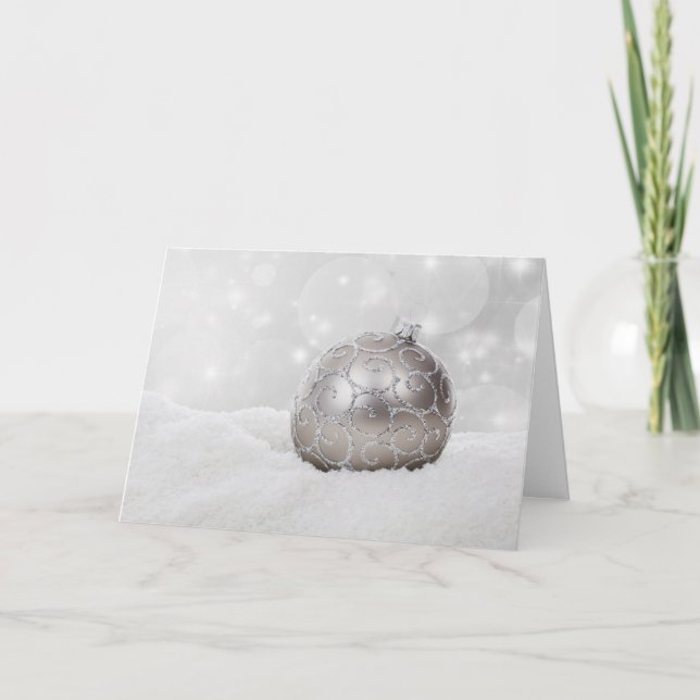 WEIHNACHTSeleganz Feiertagskarte (Vorderseite)