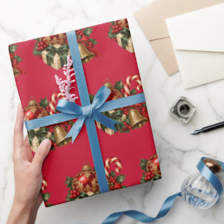 Weihnachtselemente Dekorationen Geschenkpapier