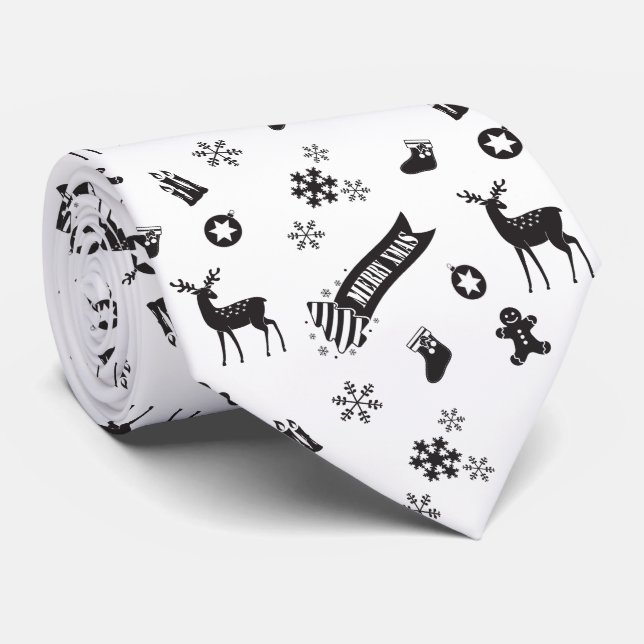 Weihnachtselemente - Feierlich Krawatte (Gerollt)