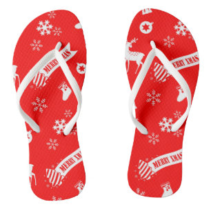 Weihnachtselemente Flip Flops