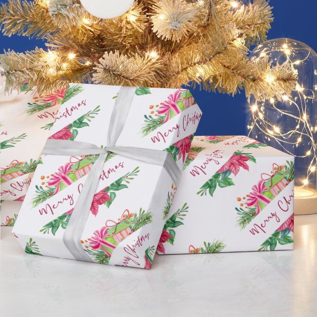 Weihnachtselemente Frohe Weihnachtswrapping Papier Geschenkpapier (Feiertage)
