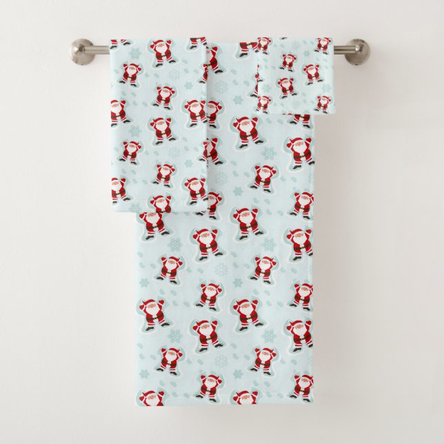 Weihnachtselemente Weihnachtsmann Badhandtuch Set (Insitu)