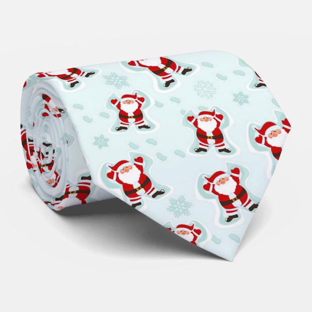 Weihnachtselemente Weihnachtsmann Krawatte (Gerollt)