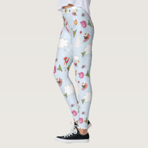 Weihnachtselementesnowman-Muster-Leggings Leggings