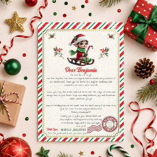 Weihnachtself Abschiedsbrief   Nordpol Abschied Einladung