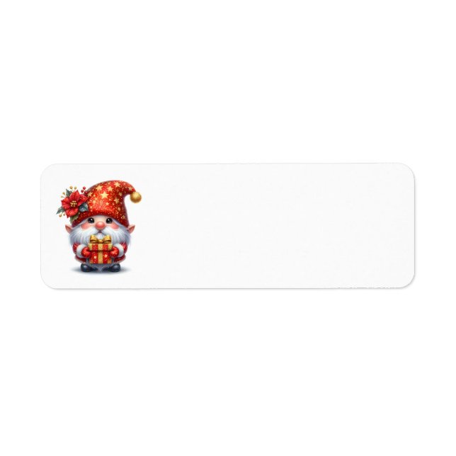 Weihnachtself-Adressenmarken (Vorne)
