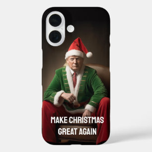 Weihnachtself Donald Trump iPhone 16 Hülle