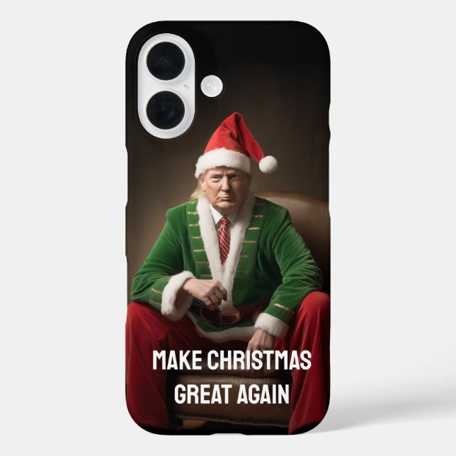 Weihnachtself Donald Trump Case-Mate iPhone Hülle (Rückseite)