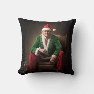 Weihnachtself Donald Trump Kissen