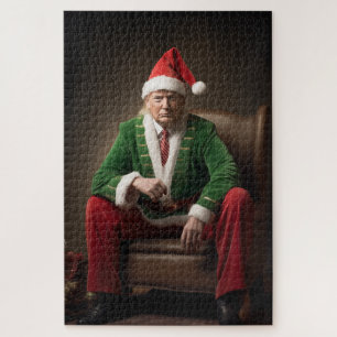 Weihnachtself Donald Trump Puzzle