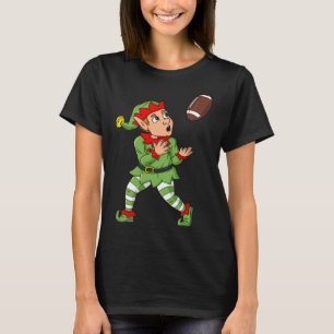 Weihnachtself Fußball Weitläufiger Empfänger Jungs T-Shirt