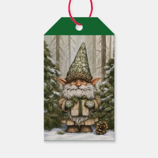 Weihnachtself Geschenkanhänger (Vorderseite)
