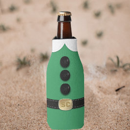 Weihnachtself Grün Weihnachtsflasche Cooler Flaschenkühler