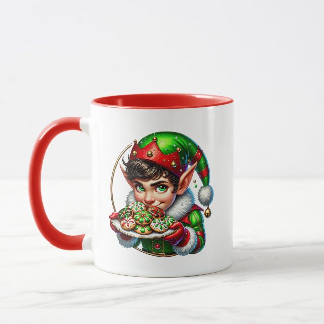 Weihnachtself hinzufügen tasse (Links)