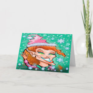 Weihnachtself Karte