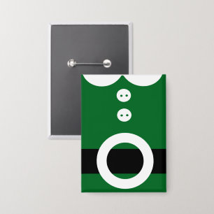 Weihnachtself-Kostüm - Saubere Weihnachtsgrafik Button