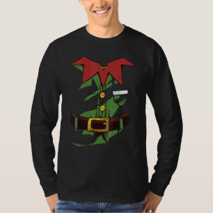Weihnachtself-Kostüm Uniform Party Frauen Männer T-Shirt