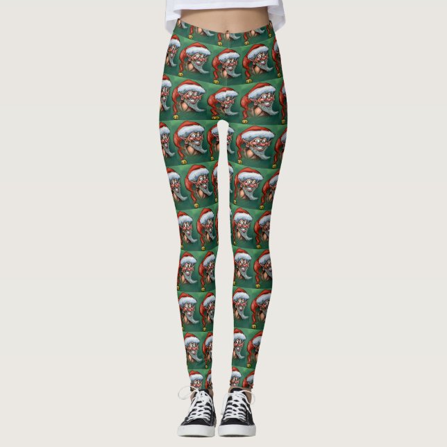 Weihnachtself Leggings (Vorderseite)