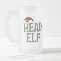 Weihnachtself Mattierte Tasse
