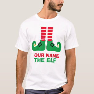Weihnachtself-Namen-Gewohnheit T-Shirt