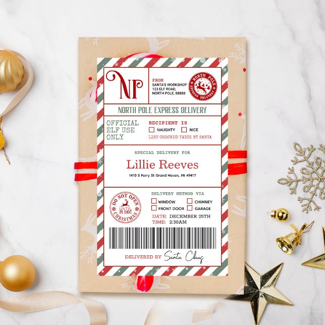 Weihnachtself Nordpol Sonderversand Rechteckiger Aufkleber (Von Creator hochgeladen)