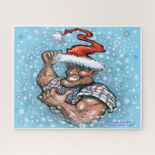 Weihnachtself Puzzle (Horizontal)