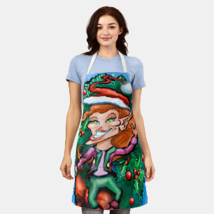 Weihnachtself Schürze