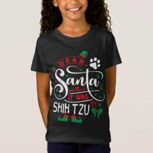 Weihnachtself Weihnachts-Hund brüten meinen Shih T-Shirt